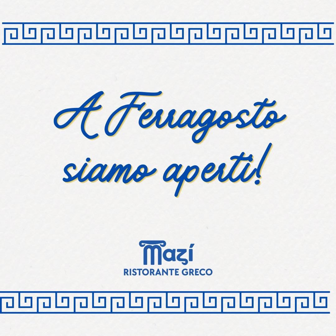 A Ferragosto @maziristorante rimane aperto😍
Se ancora non sapete cosa fare, è la giornata perfetta per provare la cucina ellenica🇬🇷
Siamo aperti sia a pranzo che a cena con il nostro menù alla carta ricco di deliziose specialità😋
Prenotate subito❣️
Mazì e il suo staff vi aspettano in
📍𝑉𝑖𝑎 𝑆𝑎𝑛 𝐿𝑢𝑐𝑖𝑓𝑒𝑟𝑜, 63
🗓️ 𝐷𝑎𝑙 𝑀𝑎𝑟𝑡𝑒𝑑𝑖̀ 𝑎𝑙𝑙𝑎 𝐷𝑜𝑚𝑒𝑛𝑖𝑐𝑎
🍽️ 𝐶𝑜𝑙𝑎𝑧𝑖𝑜𝑛𝑒, 𝑝𝑟𝑎𝑛𝑧𝑜 𝑒 𝑐𝑒𝑛𝑎
𝑃𝑒𝑟 𝑖𝑛𝑓𝑜 𝑒 𝑝𝑟𝑒𝑛𝑜𝑡𝑎𝑧𝑖𝑜𝑛𝑖
📲 345 02 99767
🌐 https://mazi.rest
#cagliari #cucinagreca #colazione #pranzo #cena #maziristorante #grecia #foodexperience #greekfood #hellenic #hellenicworld #tradizionegreca #ferragosto
